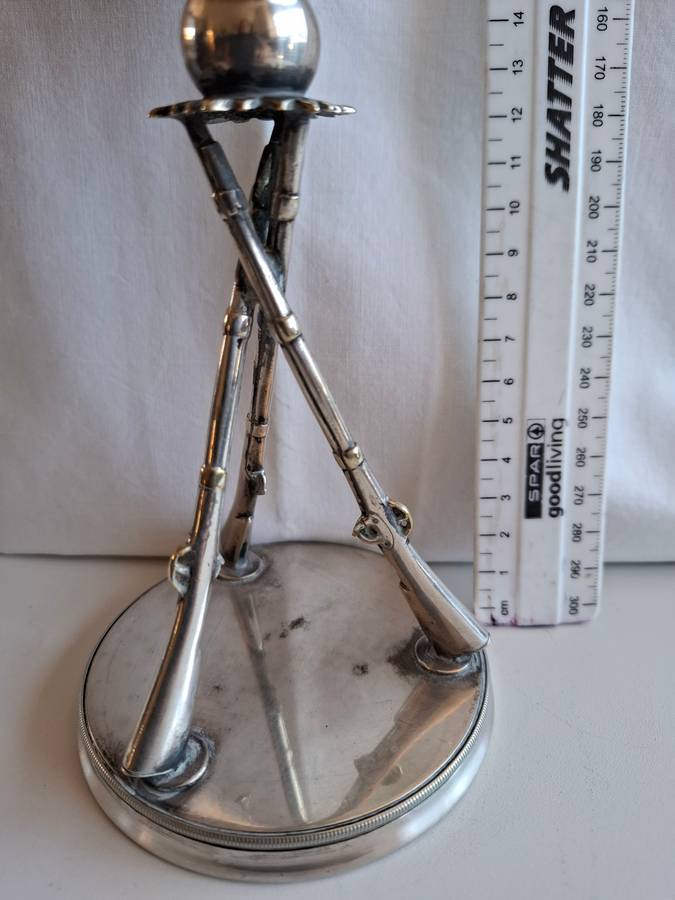 Very Rare Silver Plated Lidded Shooting Trophy  1900"s in Excellent Condition H 35 cm