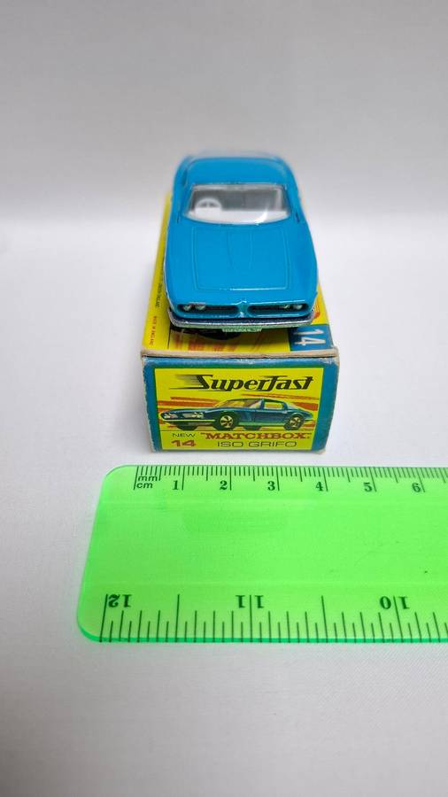 Vintage Matchbox Diecast No.14 "Iso Grifo in Blue" Made By Lesney - Excellent Condition