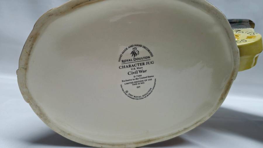 Large Royal Doulton Character Jug "U.S Civil War" Limited Edition 17 of 350 - Excellent Condition