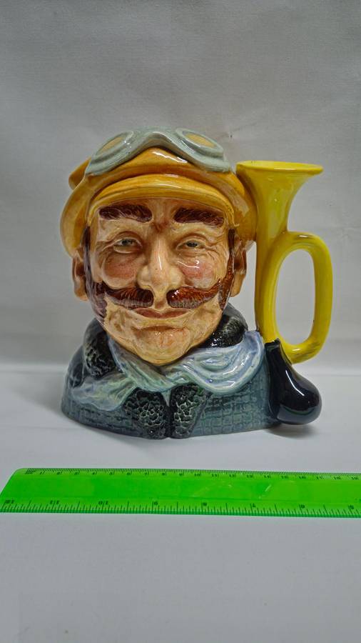 Large Royal Doulton  Character Jug "Veteran Motorist"  - Excellent Condition