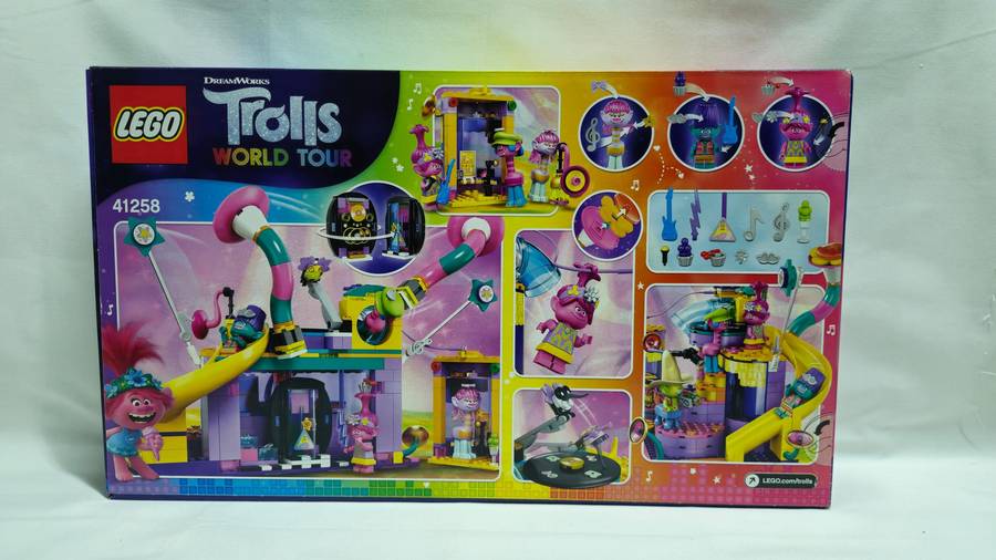LEGO Trolls World Tour Vibe City Concert set (model number 41258). - Excellent Condition