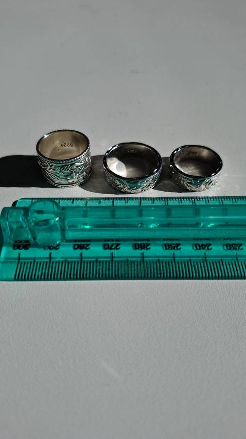 Three Costume Jewellery Designer Rings Bid for the Lot!!!