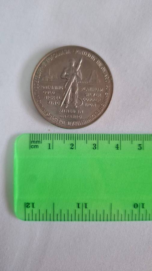 1967 Centennial of Canadian Confederation Commemorative Token _ Minted in Ontario