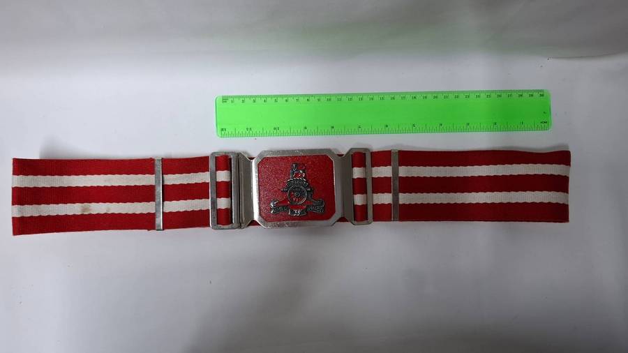 SADF Army Artillery Regiment Belt and Buckle - Good Condition