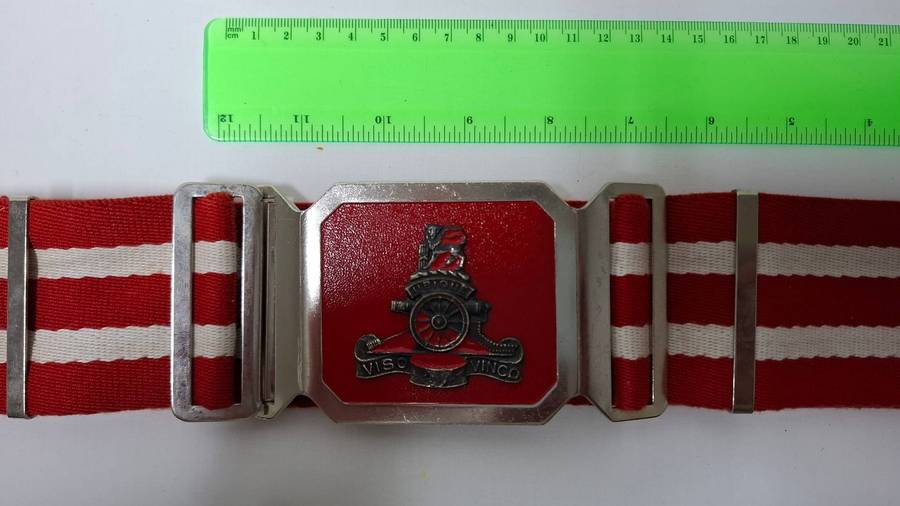 SADF Army Artillery Regiment Belt and Buckle - Good Condition