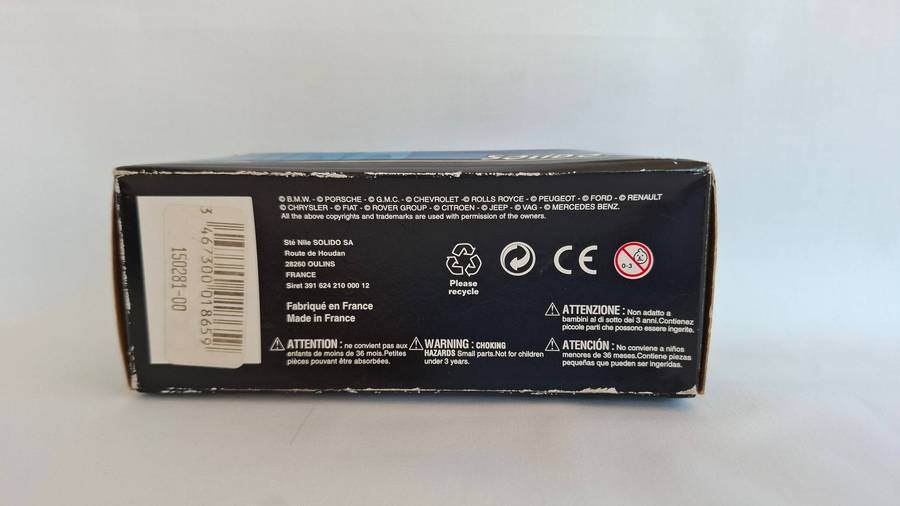 Vintage Solido 15100 Aston Martin DB9 - Scale 1:43 - Original box slightly damaged