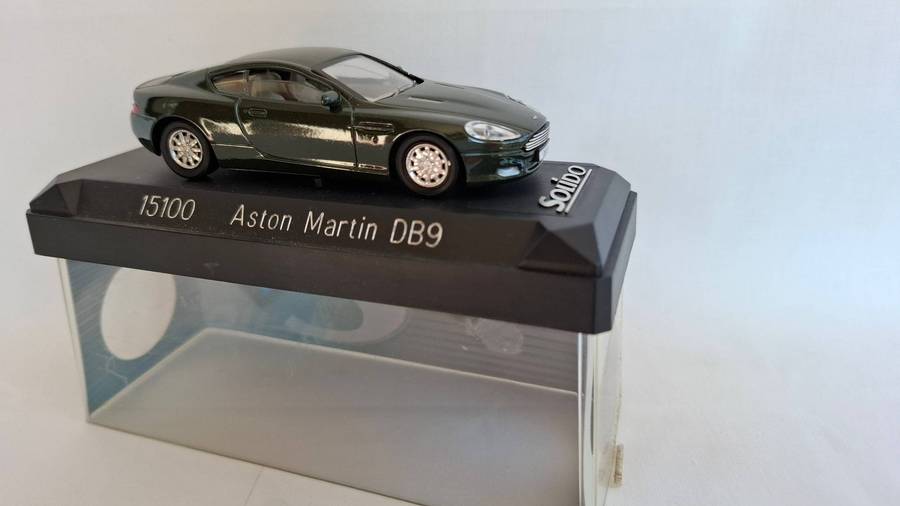 Vintage Solido 15100 Aston Martin DB9 - Scale 1:43 - Original box slightly damaged