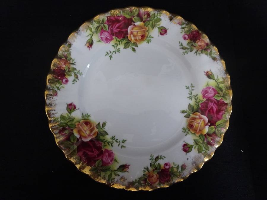 Three Beautiful Vintage Royal Albert "Old Country Roses"-Bone China Side Plate Dishes (BIDDING ONE)
