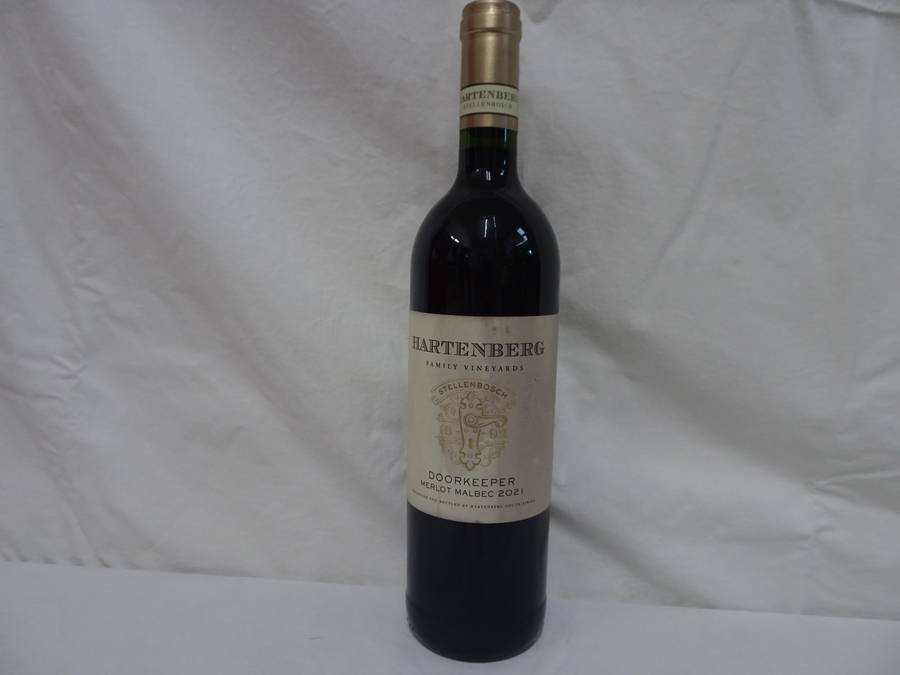 Sealed 750ml Bottle Of Hartenberg Doorkeeprt Merlot Malbec 2021 Wine - See Description