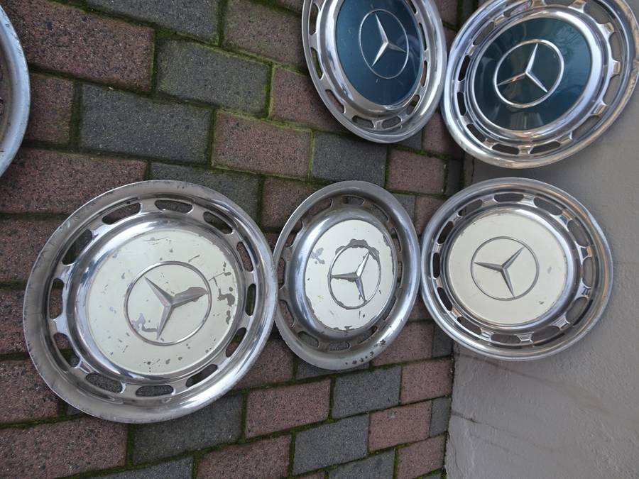 Collection Of Ten Mercedes Benz Wheel Trimmings - In Secondhand Condition (View Images)