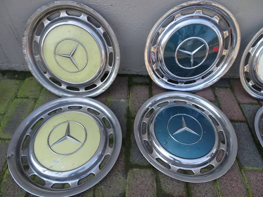 Collection Of Ten Mercedes Benz Wheel Trimmings - In Secondhand Condition (View Images)