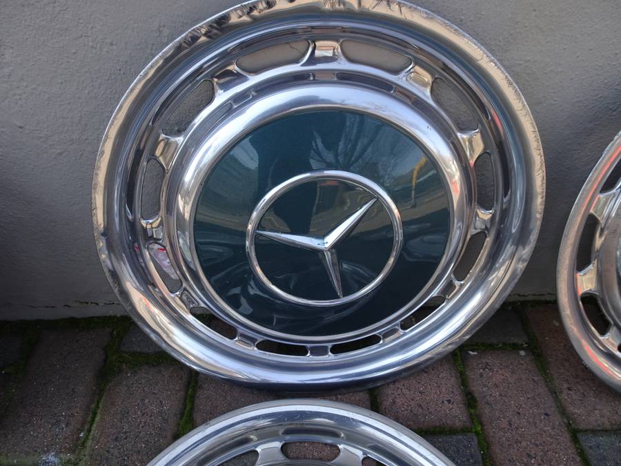 Collection Of Ten Mercedes Benz Wheel Trimmings - In Secondhand Condition (View Images)