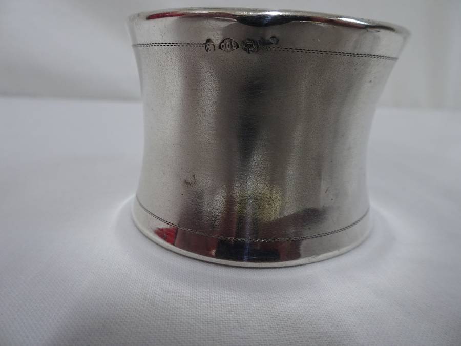 Beautiful Antique Silver 800 Napkin Ring Holder - Clearly Marked 800 - 20.9 Grams