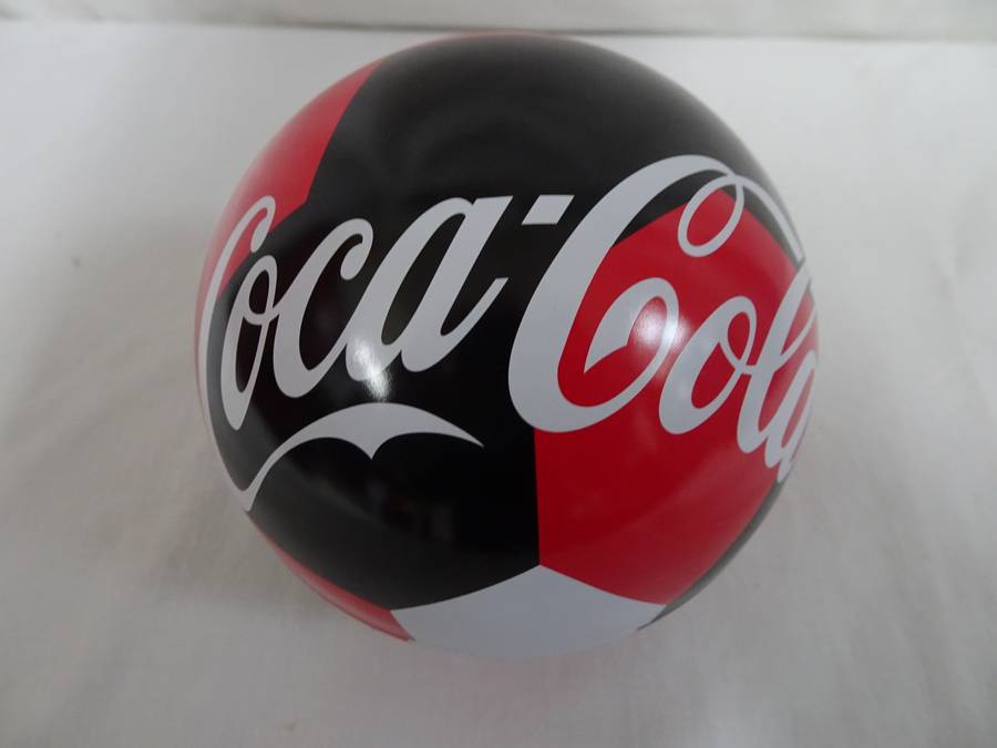 Collection Of 8x Coco Cola Glass Bottles +One Coca-Cola FIFA World Cup Russia 2018 Soccer Metal Ball