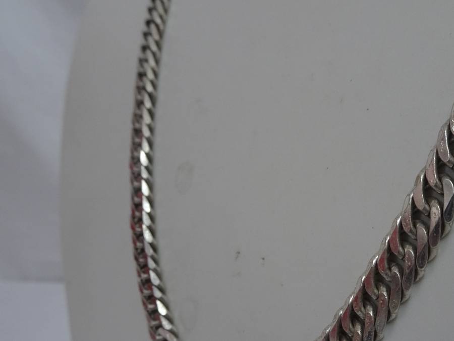 Stunning Chunky 925 Sterling Silver Cuban Mens Link Chain - Clearly Marked 925 - 61.4 Grams