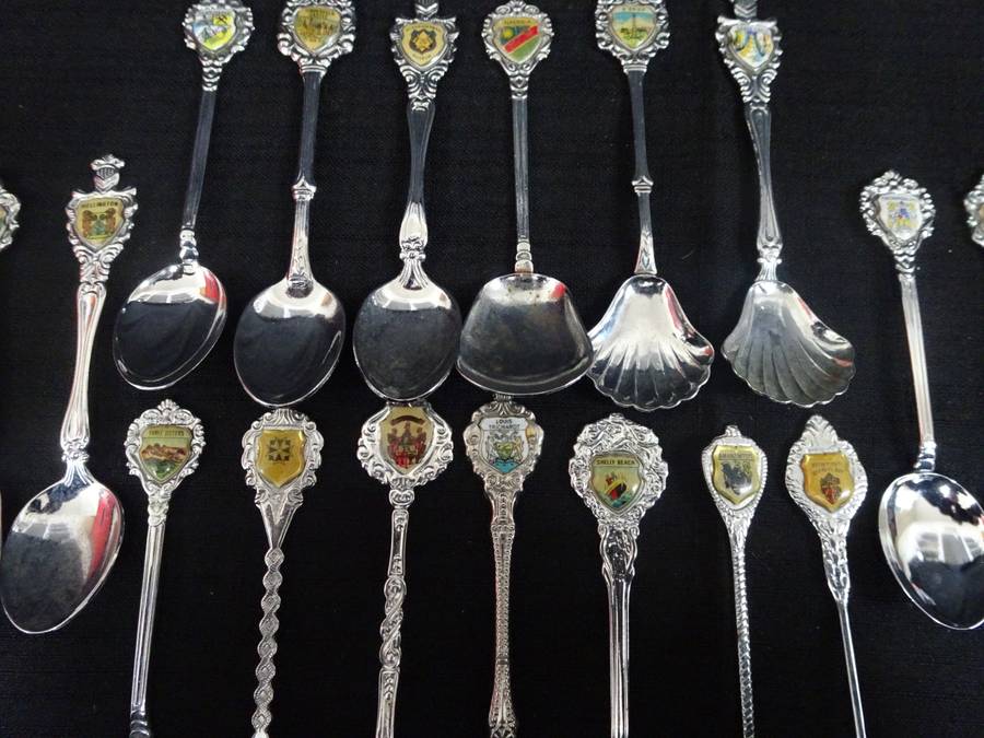 Vintage Joblot Of Twenty Interesting Teaspoons - See My Description
