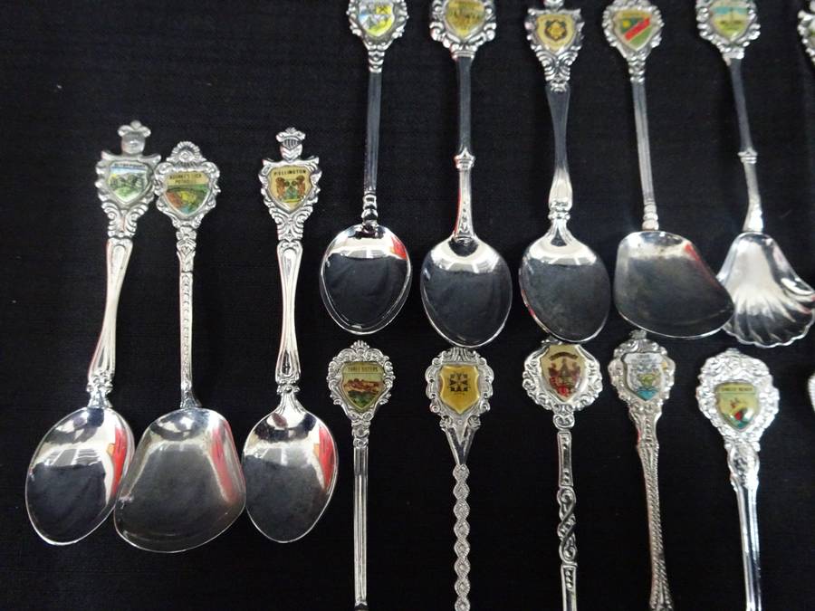 Vintage Joblot Of Twenty Interesting Teaspoons - See My Description