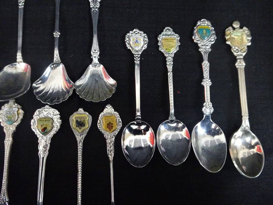 Vintage Joblot Of Twenty Interesting Teaspoons - See My Description