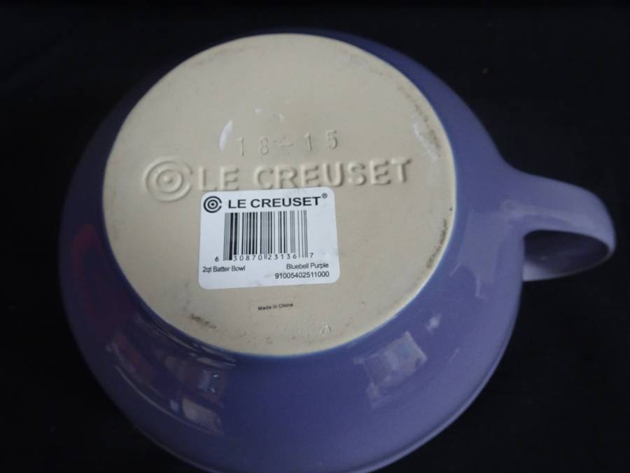 Stunnig Le Creuset 2-quart Batter Bowl Bluebell Purple Kitchen Mixing Measuring Stoneware