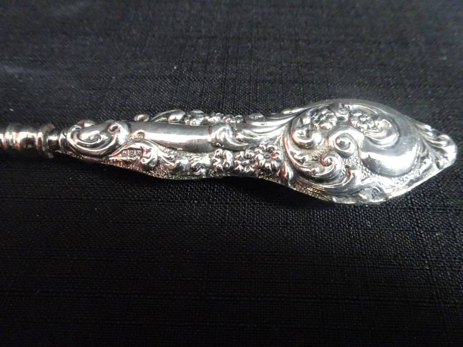 Stunning Antique Hallmarked Silver Handled Shoe Horn - (Total W 54 Gram) - See Description
