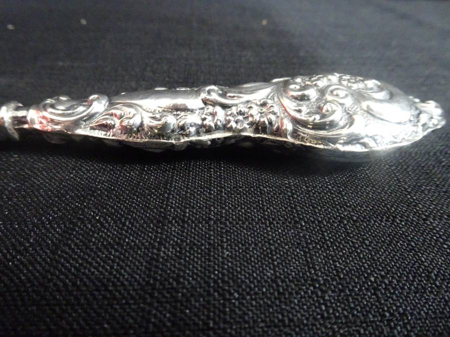 Stunning Antique Hallmarked Silver Handled Shoe Horn - (Total W 54 Gram) - See Description