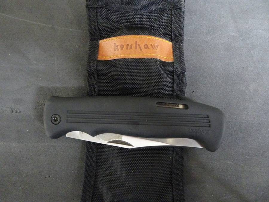Stunning Kershaw Pocket Folding Knife - In Original Bag And Box Still - In Excellent Condition
