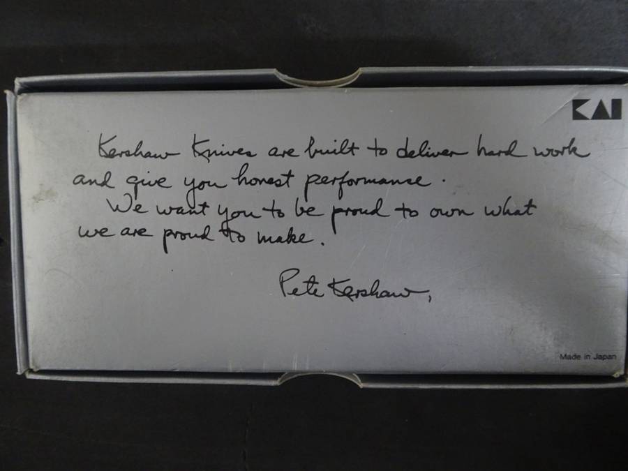 Stunning Kershaw Pocket Folding Knife - In Original Bag And Box Still - In Excellent Condition