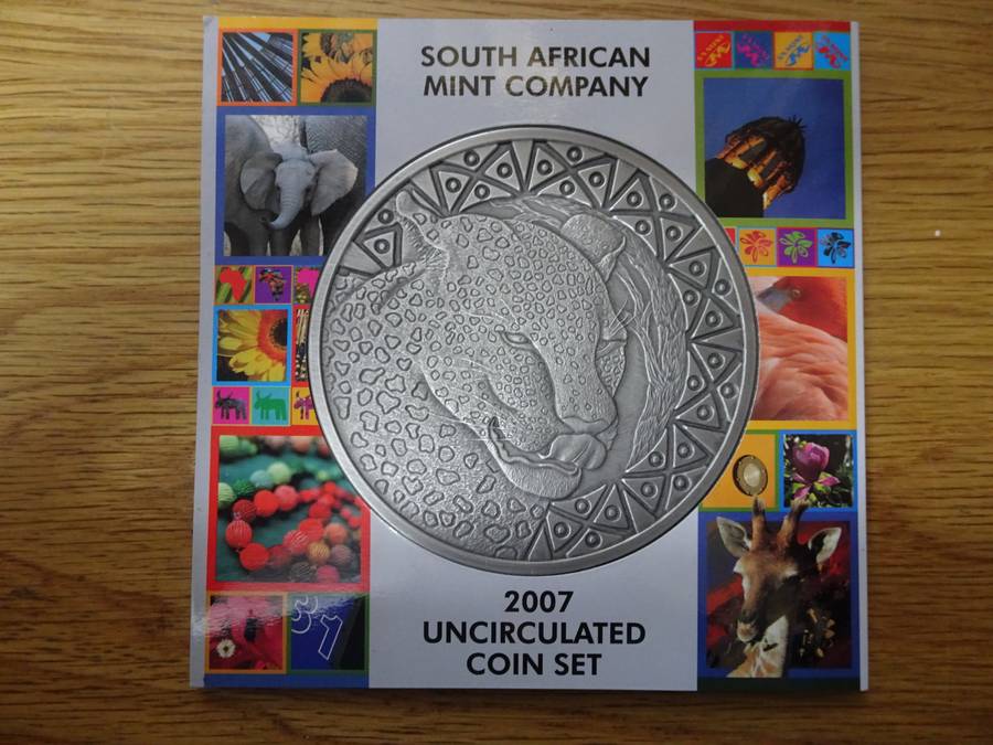 South Africa Uncirculated 2007 Coin Set - In Original Package - In Excellent Condition