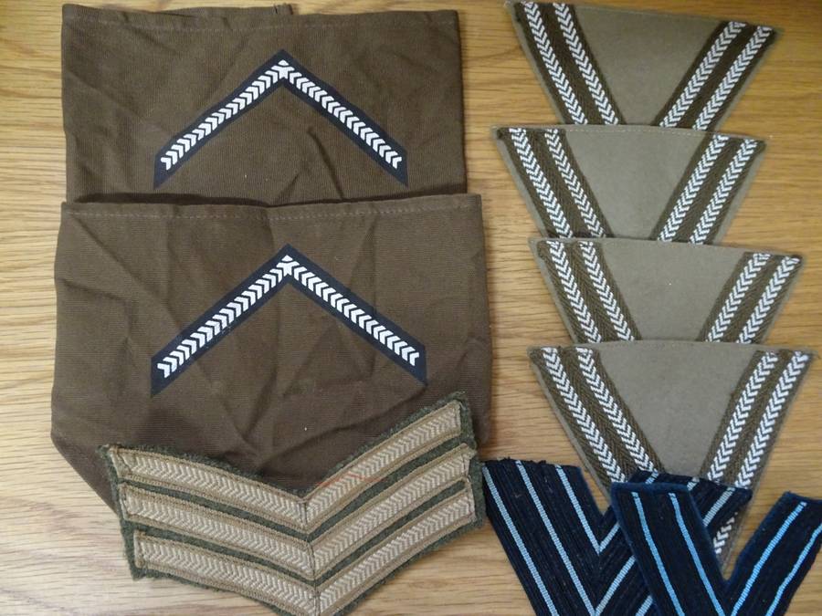Joblot Of South Africa Defence Force Cloth Shoulder Ranks - In Good Condition