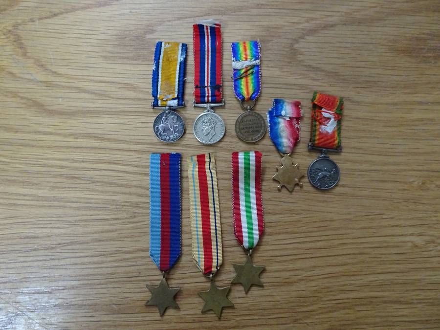 Eight WW1 And WW2 Miniature Medals - In Excellent Condition