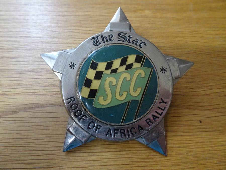 The Star SCC Roof Of Africa Rally Badge - In Excellent Condition