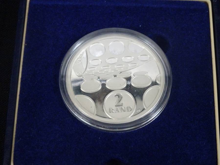 RARE Silver 1992 South Africa Mint Technology Commemorative 2 Rand Proof Coin