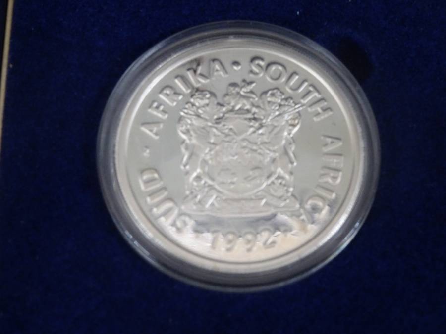 RARE Silver 1992 South Africa Mint Technology Commemorative 2 Rand Proof Coin