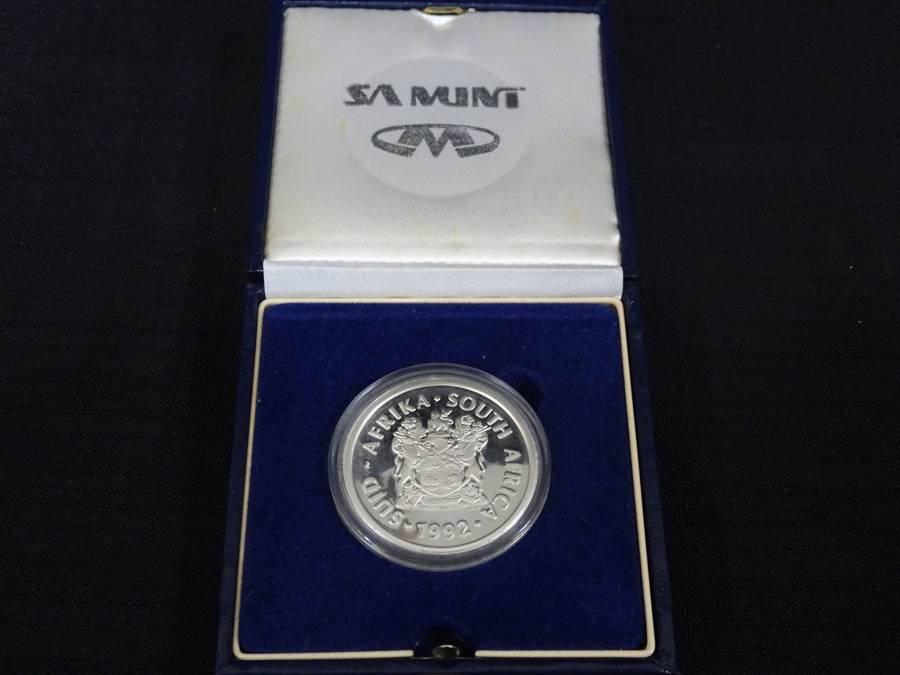 RARE Silver 1992 South Africa Mint Technology Commemorative 2 Rand Proof Coin