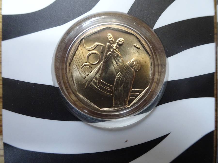 2x 2003 ICC Cricket World Cup 50cent Circulation Coins - Bidding Per Coin