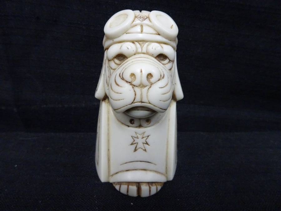 Fantastic!!! Original John Biccard Crushed Marble and Resin " RED BARON " Figurine!!!