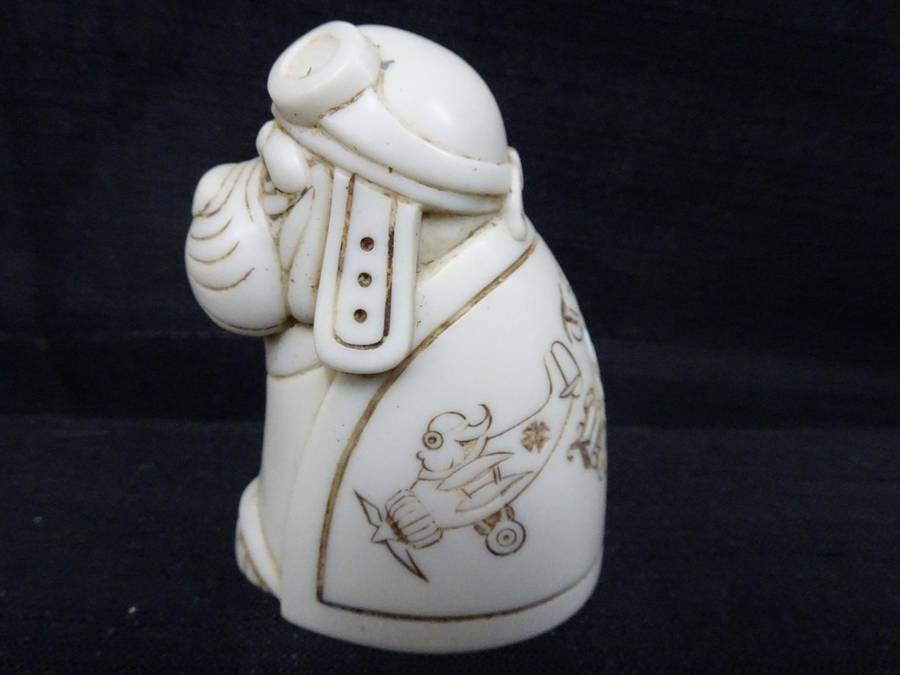 Fantastic!!! Original John Biccard Crushed Marble and Resin " RED BARON " Figurine!!!