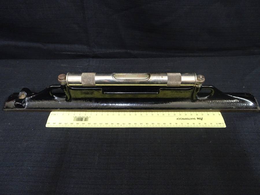 Superb Vintage L. S. Starrett Athol Mass USA Engineers-Machinists Spirit Level - 46cm x 7cm