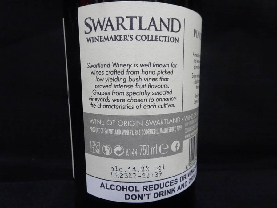 Sealed 750ml Bottle Of Swartland Winemaker's Collection 2021 Pinotage - See My Description