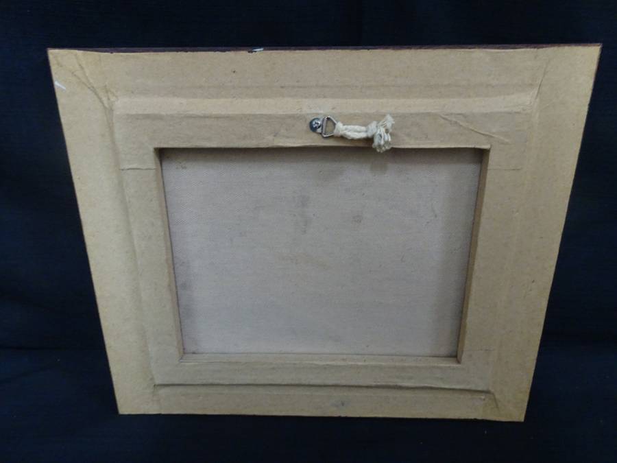 Beautiful Oil On Canvas With Floating Market Thailand Countryside - See My Description