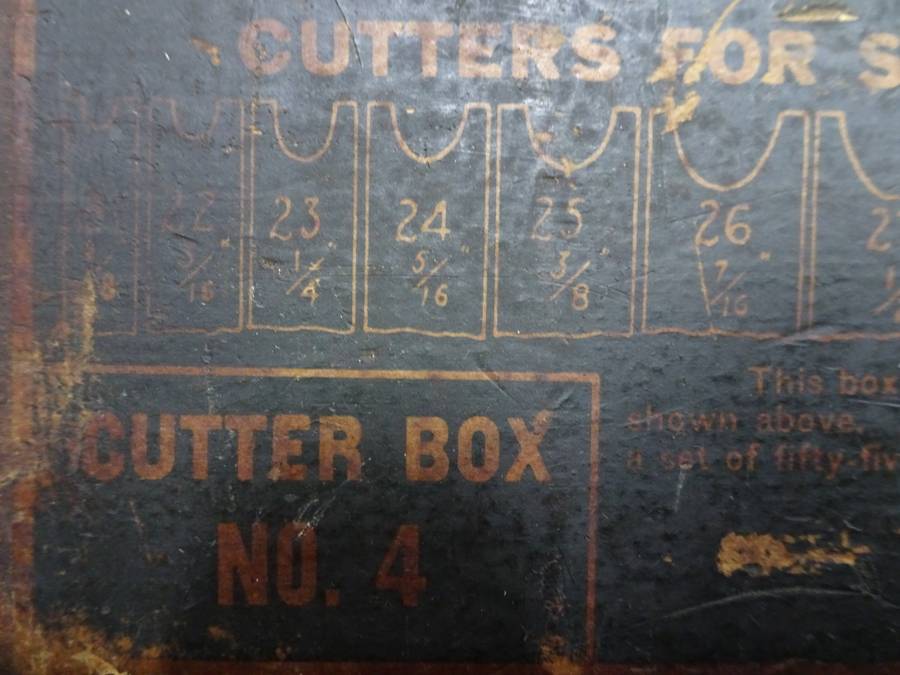 Vintage Cutters For Stanley Universal Plane No. 55 - Cutter Box No. 4 - In Used Condition