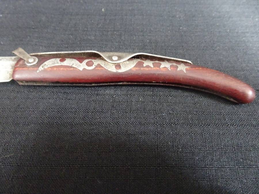 Vintage Okapi South Africa Locking Blade Knife Moon And (3) Stars - Okapi Made In Germany