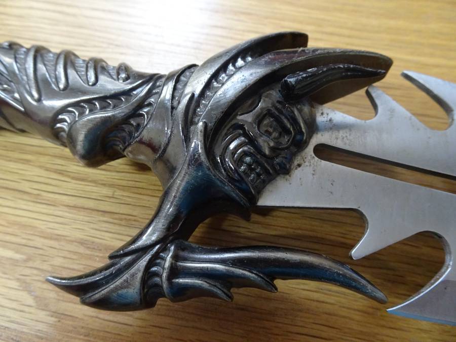 Very Large Interesting Decorative Gothic Dagger - In Good Condition
