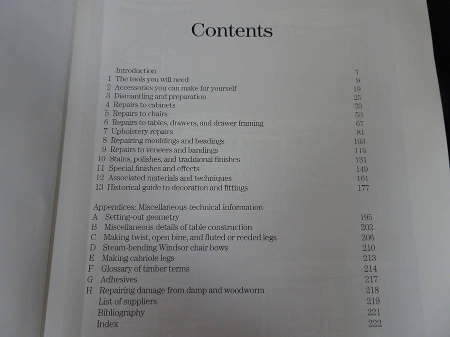 The Manual Of Furniture Restoration By V.J Taylor - See Description