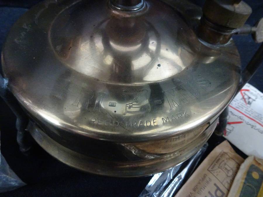 Stunning Vintage No. 1 Primus Trade Mark Camping Stove With Accesories - In Good Condition