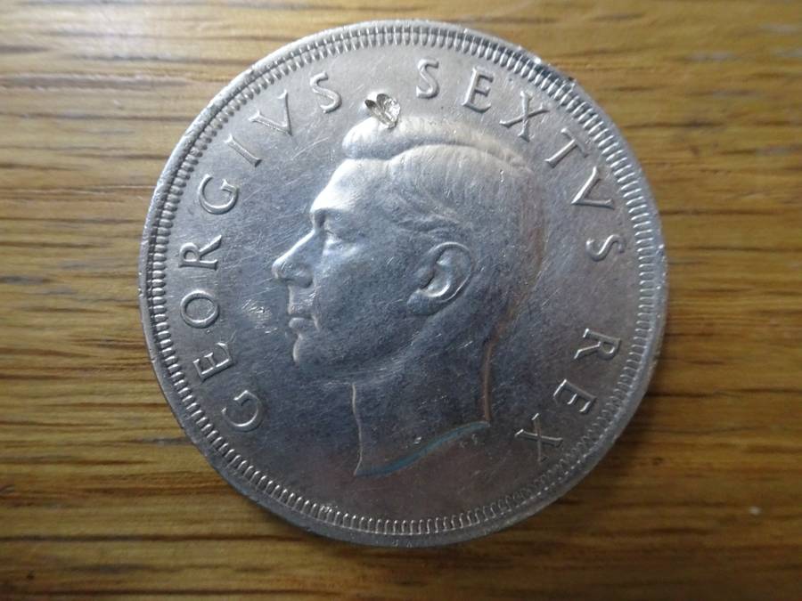 Union Of South Africa 1952 Silver Five Shilling Coin