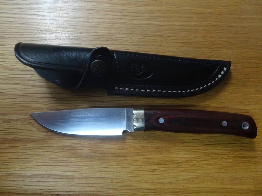 Stunning Muela Eagle Spain Made - Molibdeno Vanadio Hunting Knife In Original Leather Bag