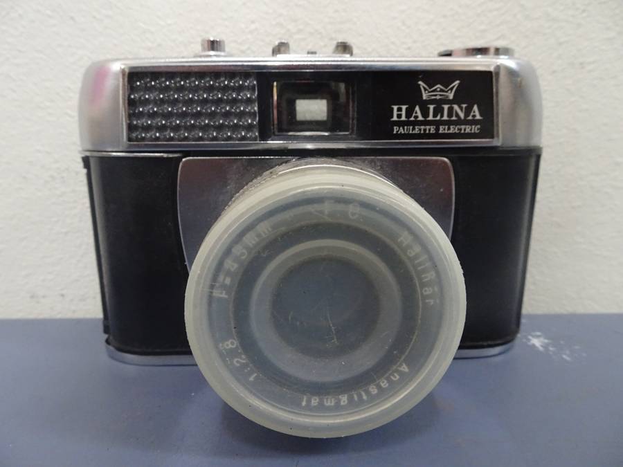 Stunning Vintage Halina Paulette Electric 35mm Point And Shoot Film Camera - Not Tested