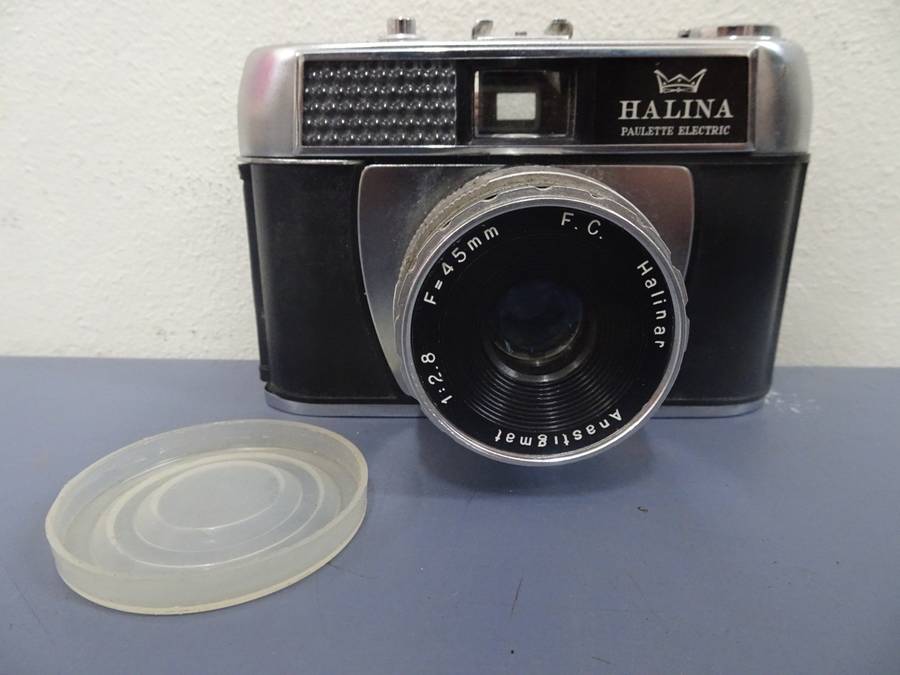 Stunning Vintage Halina Paulette Electric 35mm Point And Shoot Film Camera - Not Tested