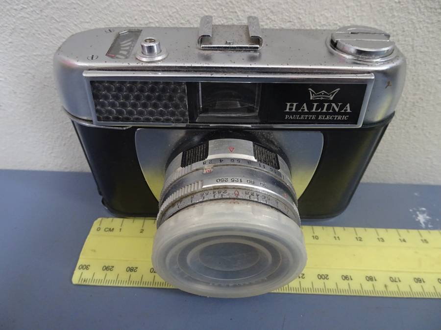 Stunning Vintage Halina Paulette Electric 35mm Point And Shoot Film Camera - Not Tested